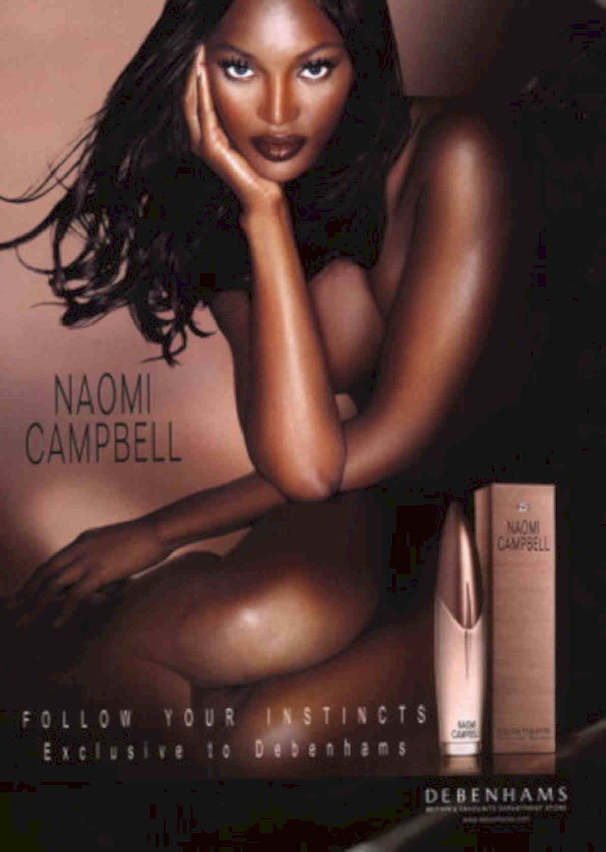 Naomi Campbell Perfume Vintage Retro Advert Poster A4 Photo Print