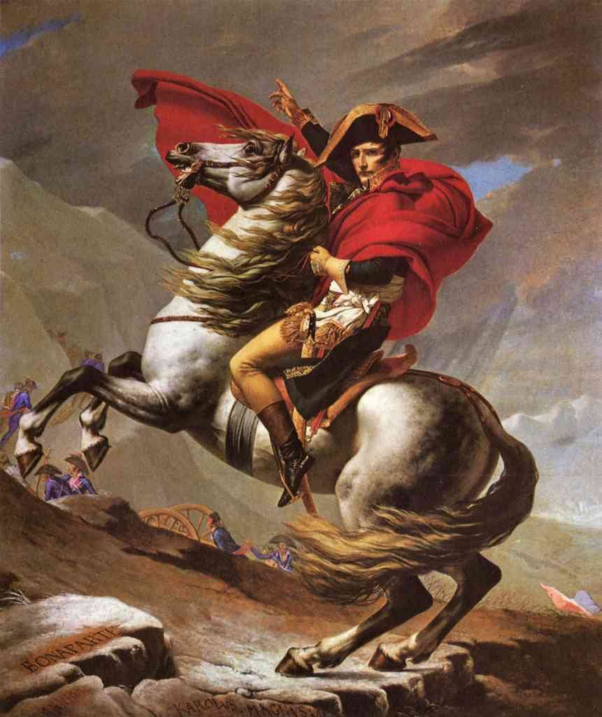 Napoleon Crosses The Great Saint Bernard Pass Jacques Louis David A4 Photo Print