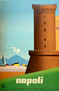 Napoli Tower Poste Vintage Retro Advert Poster A4 Photo Print