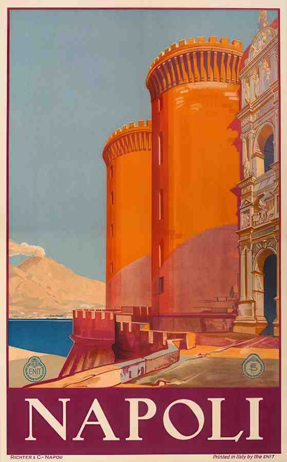 NapoliEnit Vintage Advert A4 Photo Print