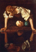 Narcissus Caravaggio 1594 96 A4 Photo Print