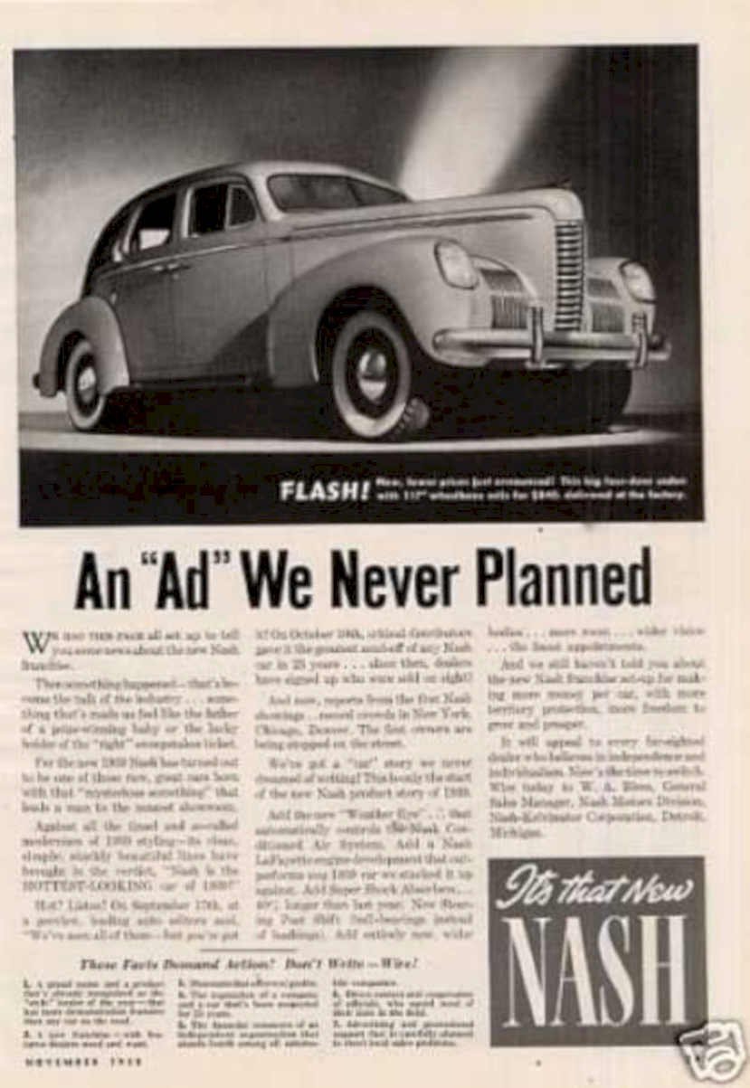 Nash Six Ad Vintage Retro Advert Ads A4 Photo Print
