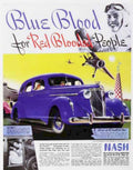 Nash Six Blue Vintage Retro Advert Ads A4 Photo Print