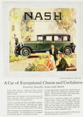 Nash Six Coupe Vintage Retro Advert Ads A4 Photo Print