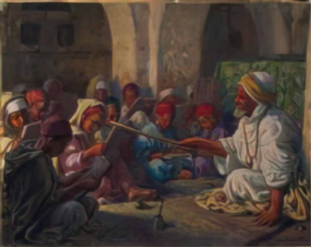 Nasreddine Dinet alphonse etienne dinet l ecole coranique Art A4 Photo Print