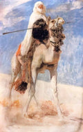 Nasreddine Dinet cavalier a mehari Art A4 Photo Print