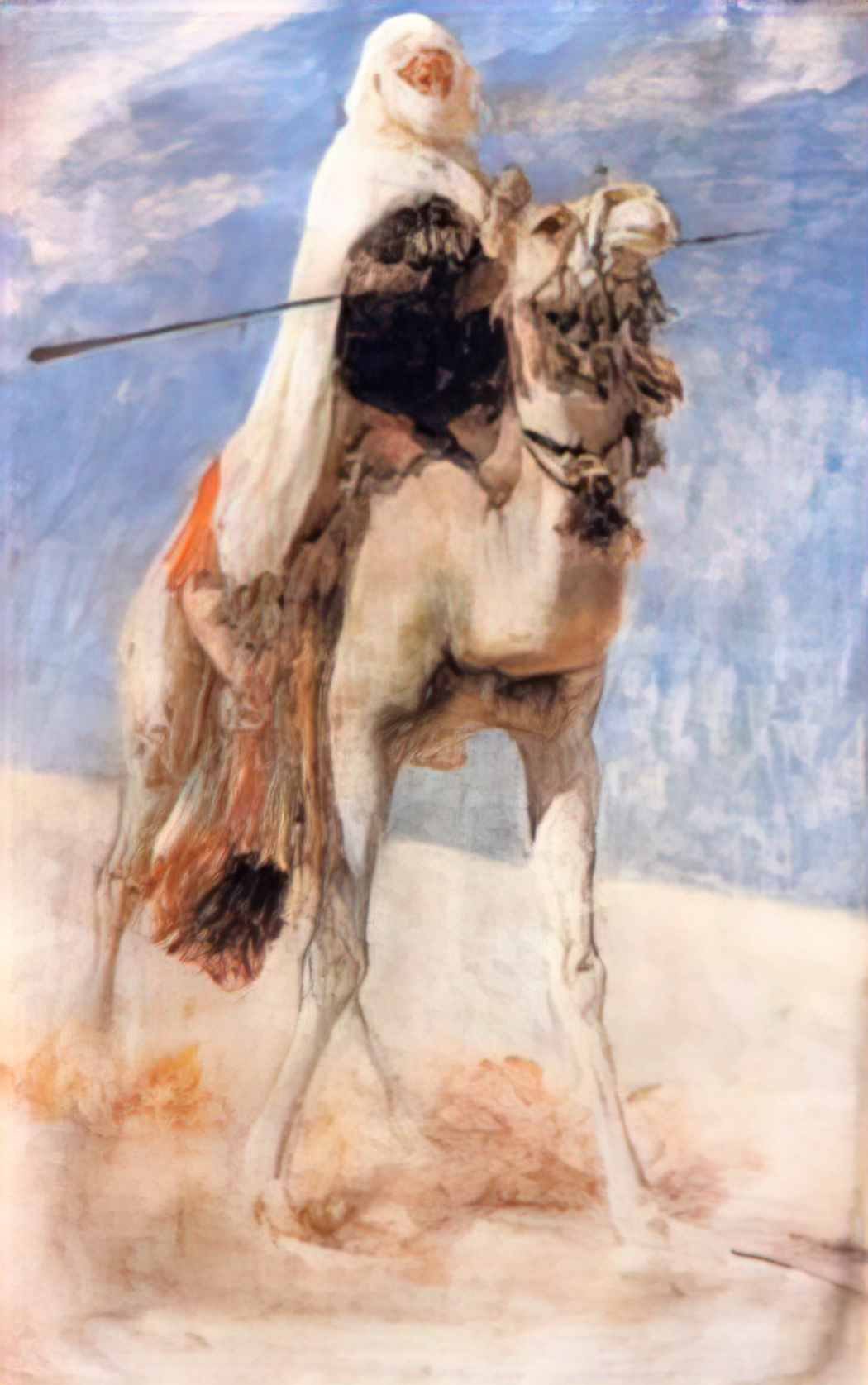 Nasreddine Dinet cavalier a mehari Art A4 Photo Print
