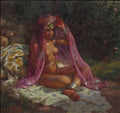 Nasreddine Dinet dinet sous les lauriers roses Art A4 Photo Print