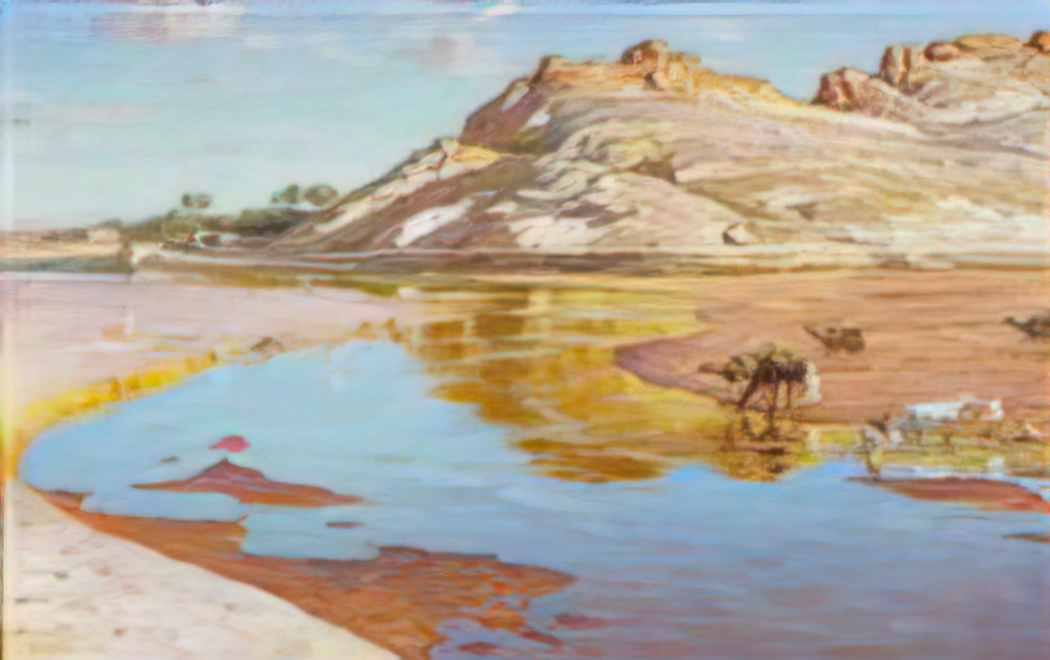 Nasreddine Dinet dinet une crue de l oued m zi Art A4 Photo Print