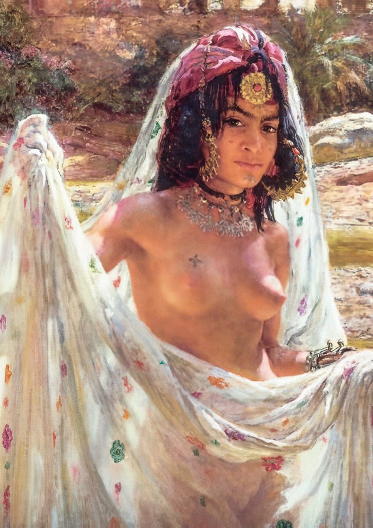Nasreddine Dinet etienne dinet raoucha CROP A4 Photo Print