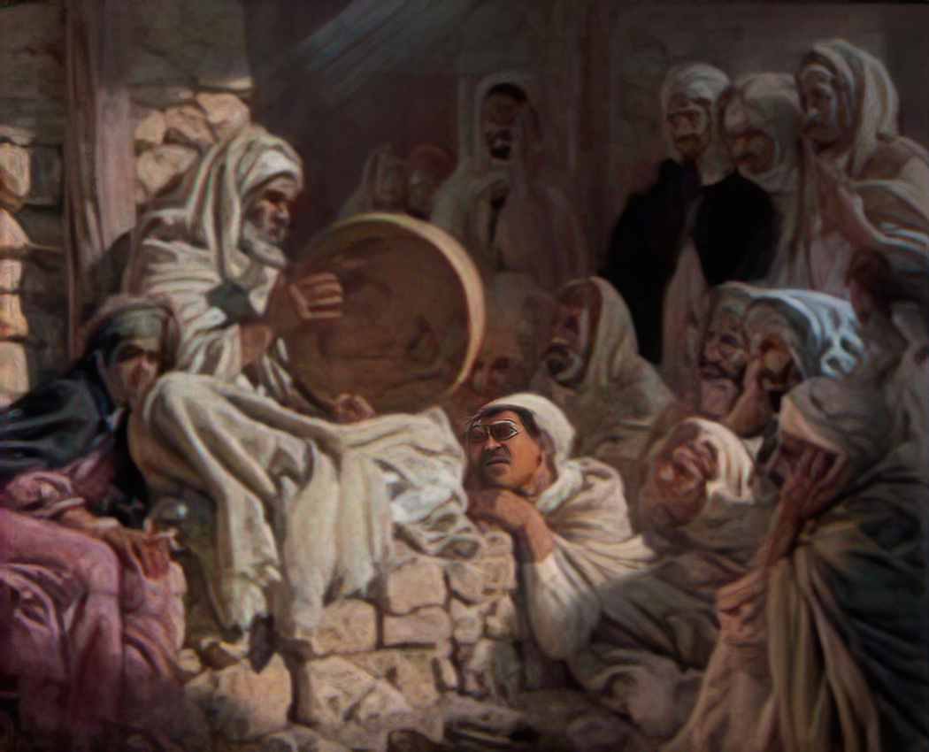 Nasreddine Dinet meddah aveugle chantant l epopee du prophete Art A4 Photo Print
