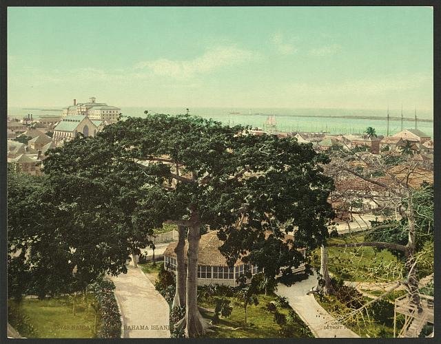 Nassau Harbor Bahama Islands Vintage A4 Photo Print