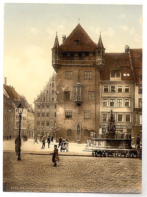 Nassauerhaus Nuremberg Bavaria Vintage A4 Photo Print