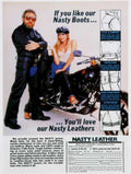 Nasty Leather Jacket Vintage Retro Advert Ads A4 Photo Print