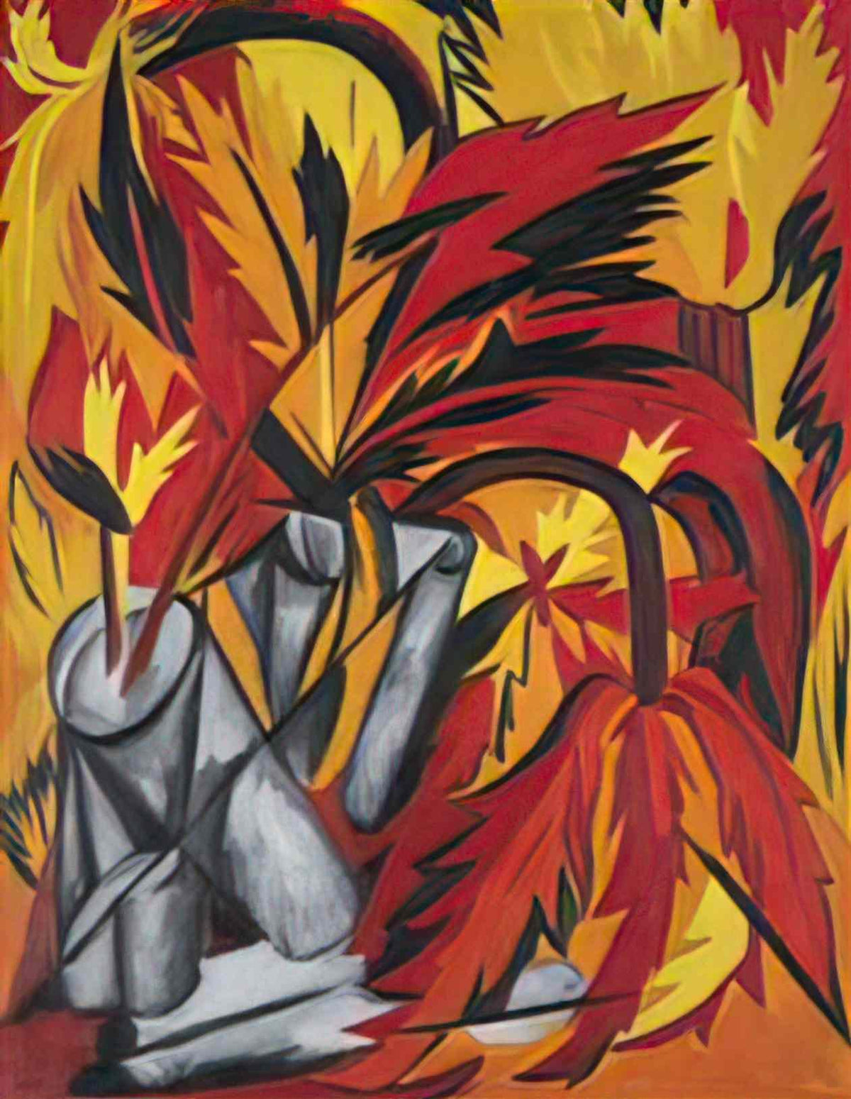 Natalia Goncharova flowers Art A4 Photo Print