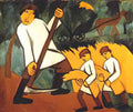 Natalia Goncharova haycutting Art A4 Photo Print