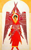 Natalia Goncharova liturgy six winged seraph Art A4 Photo Print