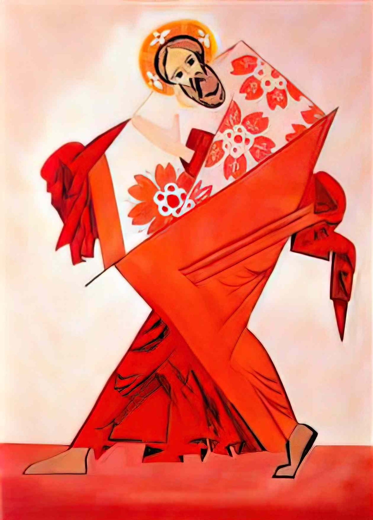 Natalia Goncharova liturgy st andrew Art A4 Photo Print