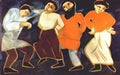 Natalia Goncharova peasants dancing Art A4 Photo Print