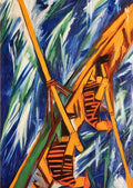 Natalia Goncharova the rowers 2 CROP A4 Photo Print