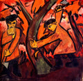 Natalia Goncharova woodcutters Art A4 Photo Print