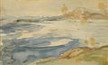 Nathaniel Hone the Younger beul beaulieu low wet sands and sea high s Art A4 Photo Print