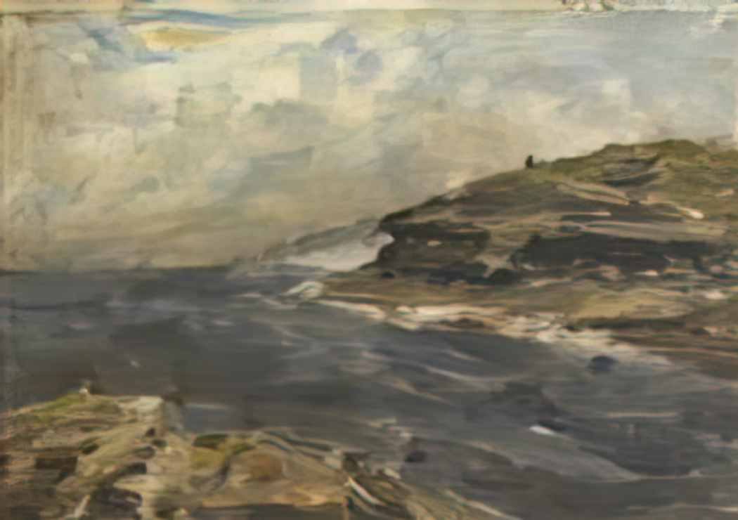 Nathaniel Hone the Younger rocks and shore Art A4 Photo Print