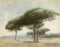 Nathaniel Hone the Younger stone pines Art A4 Photo Print