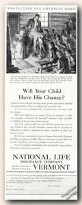 National Life Family 2 Vintage Retro Advert Ads A4 Photo Print