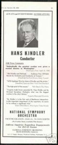 National Symphony Kindler Vintage Retro Advert Ads A4 Photo Print