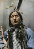 Native American Sioux Indian Chief Left Hand Bear Oglala crop A4 Photo Print