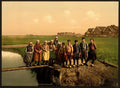 Native children Marken Island Vintage A4 Photo Print