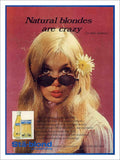 Natural Blondes Stablond Vintage Retro Advert Poster A4 Photo Print