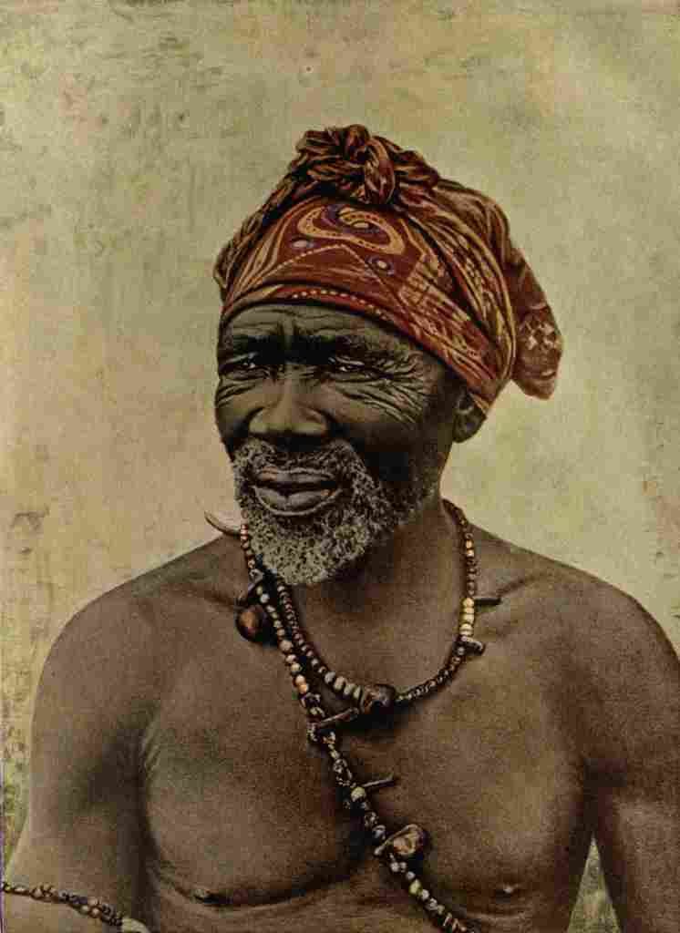 Natural History 1903 A South African medicine man A4 Photo Print