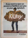 Natwest Kilroy Bank Vintage Retro Advert Poster A4 Photo Print