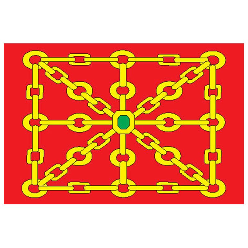 Navarre Prov Flag N3196 A4 Photo Print