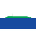 Navassa Island Flag N2598 A4 Photo Print