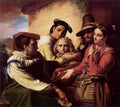 Navez Francois Joseph Le The Fortune Teller A4 Photo Print