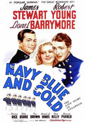 Navy Blue and Gold 01  film star poster A4 Photo Print