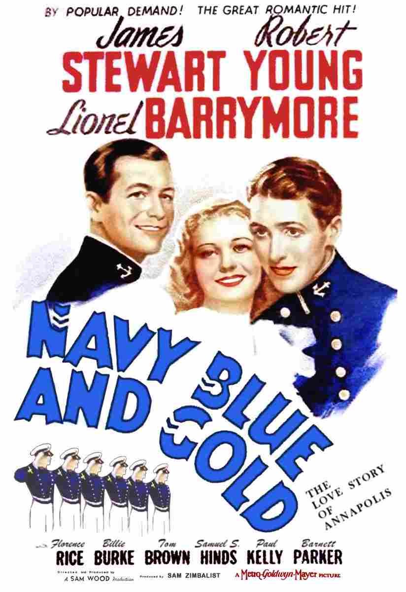 Navy Blue and Gold 01  film star poster A4 Photo Print