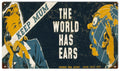 Navy Ears Map Vintage Retro Advert Ads A4 Photo Print