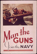 Navy Guns Poster Vintage Retro Advert Ads A4 Photo Print