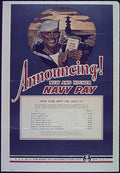 Navy Recruit Pay Vintage Retro Advert Ads A4 Photo Print