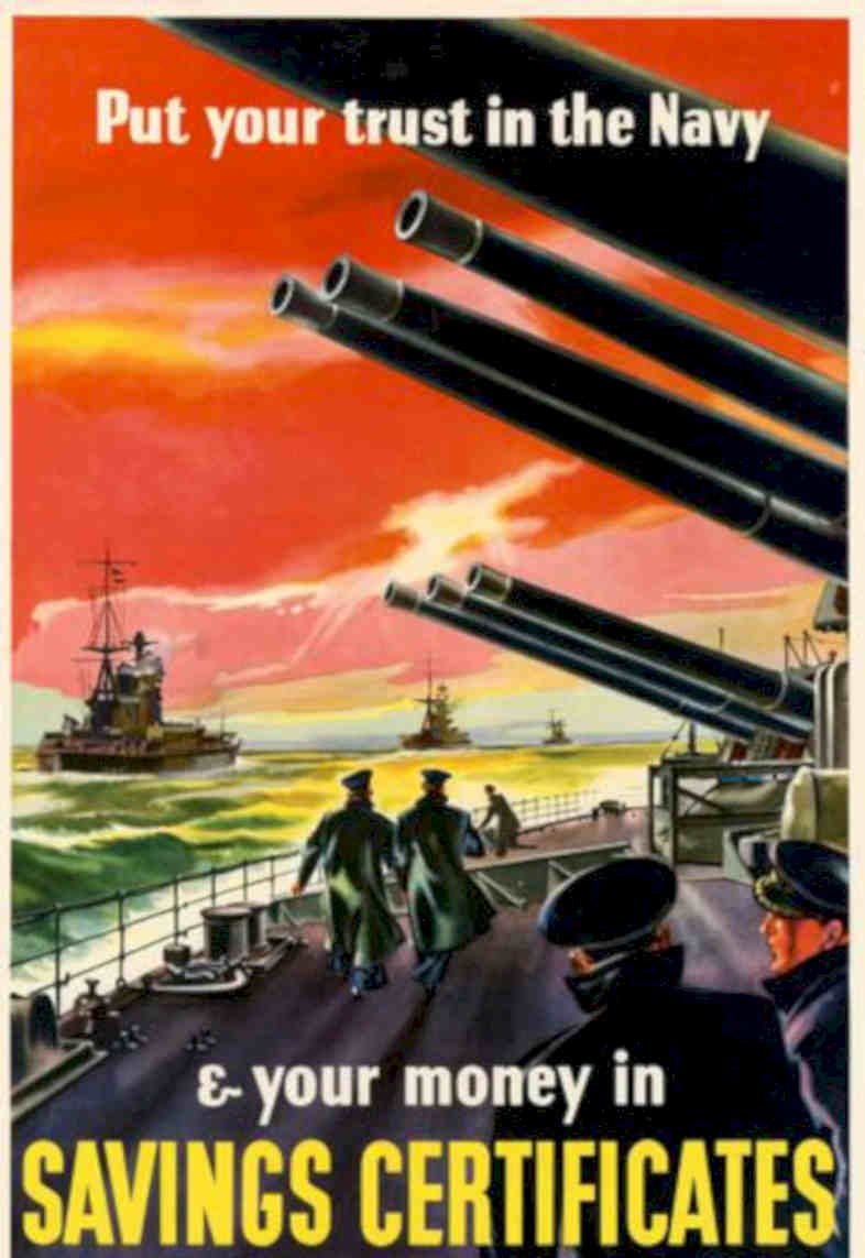 Navy Sunset Savings Vintage Retro Advert Poster A4 Photo Print