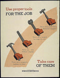 Navy Tools Poster Vintage Retro Advert Poster A4 Photo Print