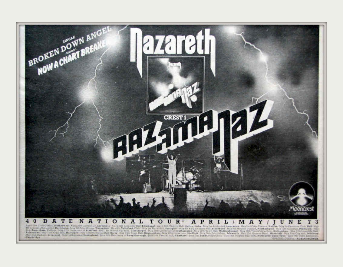 Nazareth Crest Vintage Retro Advert Poster A4 Photo Print