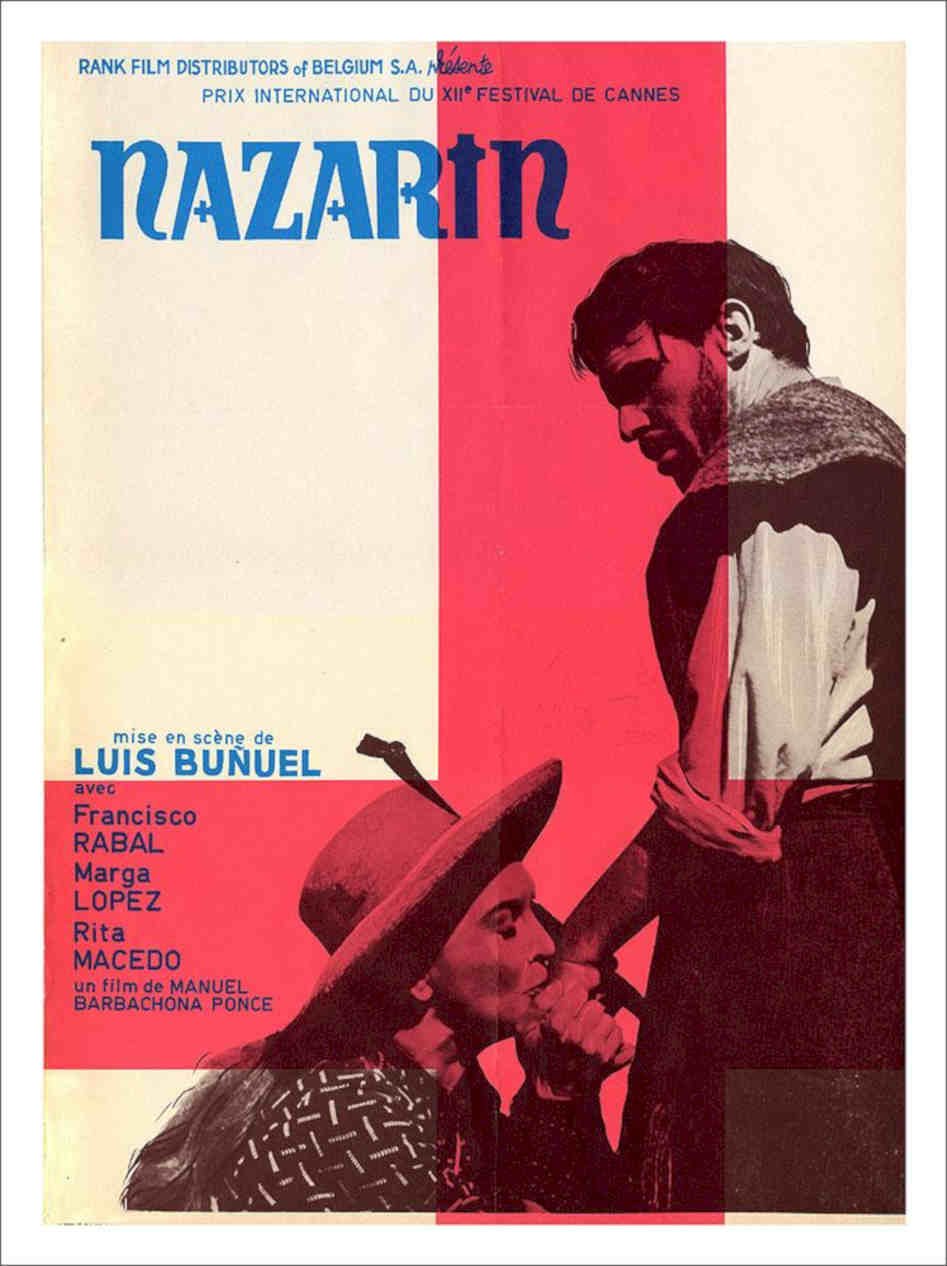 Nazarin Luis Bunuel Movie Poster Vintage Retro Advert Poster A4 Photo Print