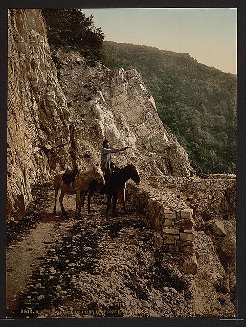Near the Bagatski Bridge Caucasus Vintage A4 Photo Print