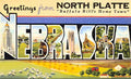 Nebraska Luggage Label Vintage A4 Photo Print