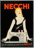 Necchi Vintage Advert A4 Photo Print